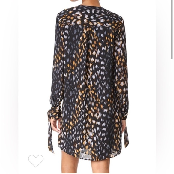 Equipment Black and Gold Patterned Dress - Picture 2 of 5